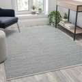Flash Furniture 5' x 7' Handwoven Indoor/Outdoor Diamond Pattern Area Rug in Grey CI-20-9397-57-BL-GG